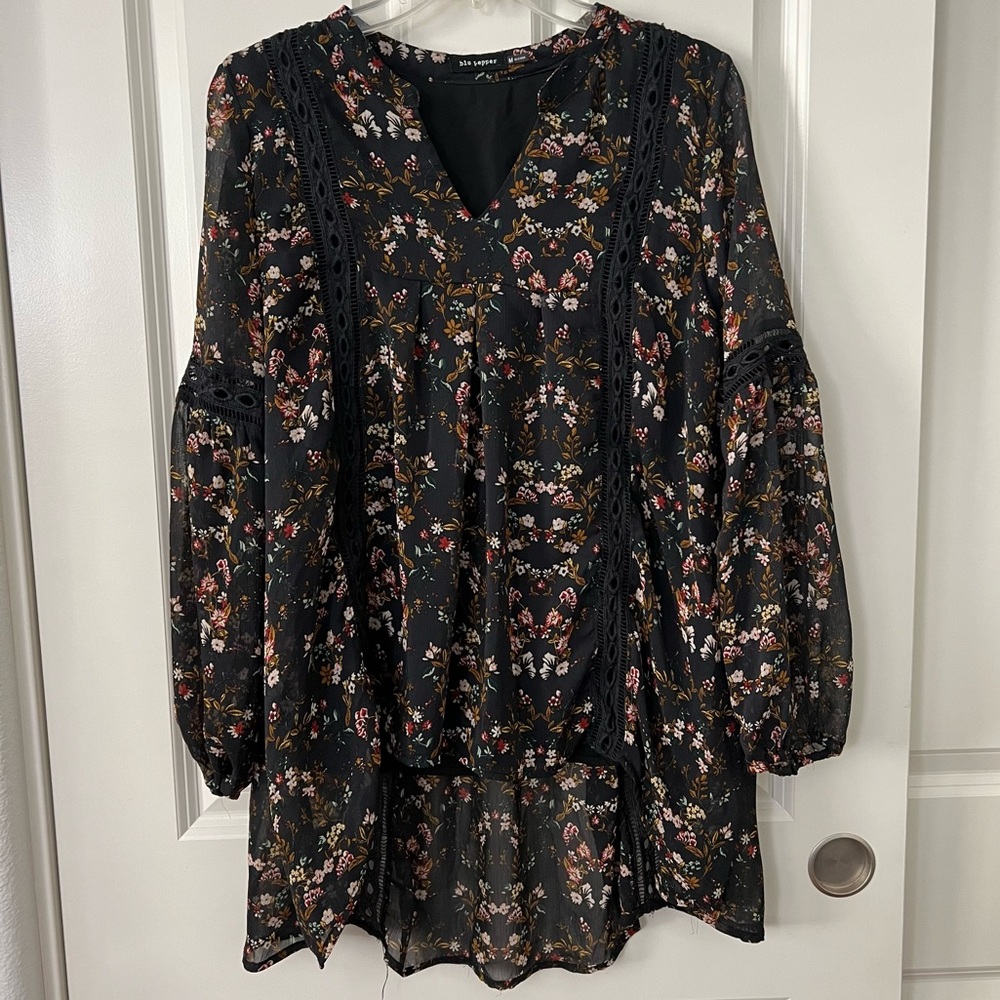 Blu Pepper Floral Tunic